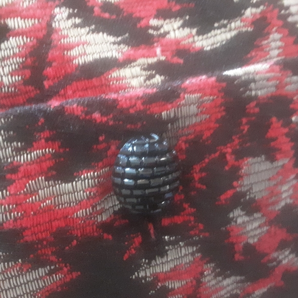 Vintage Kasper Red/Black/Gold Blazer Sz 10 - Picture 6 of 7